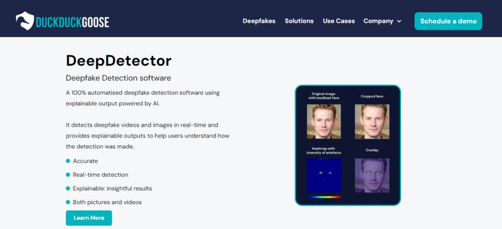 DeepDetector, one of the best deepfake detection tools