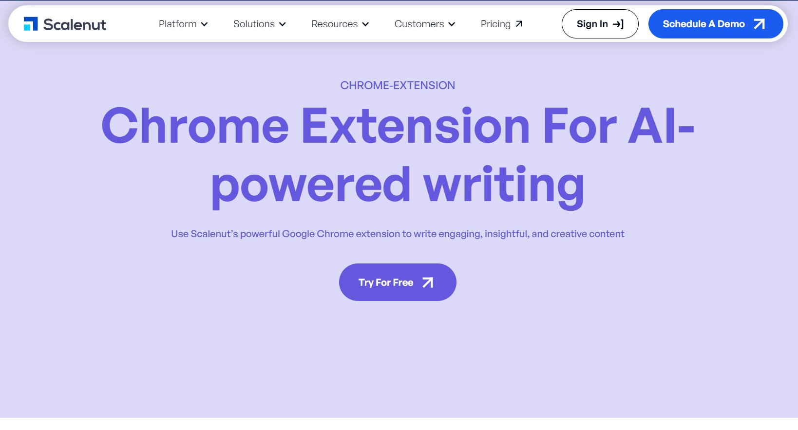 AI Chrome Extensions - Scalenut