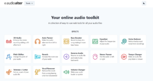 best ai audio enhancers - Audioalter