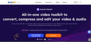 best ai audio enhancers - EaseUS VideoKit