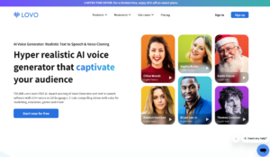 ai robot voice generator - Lovo AI